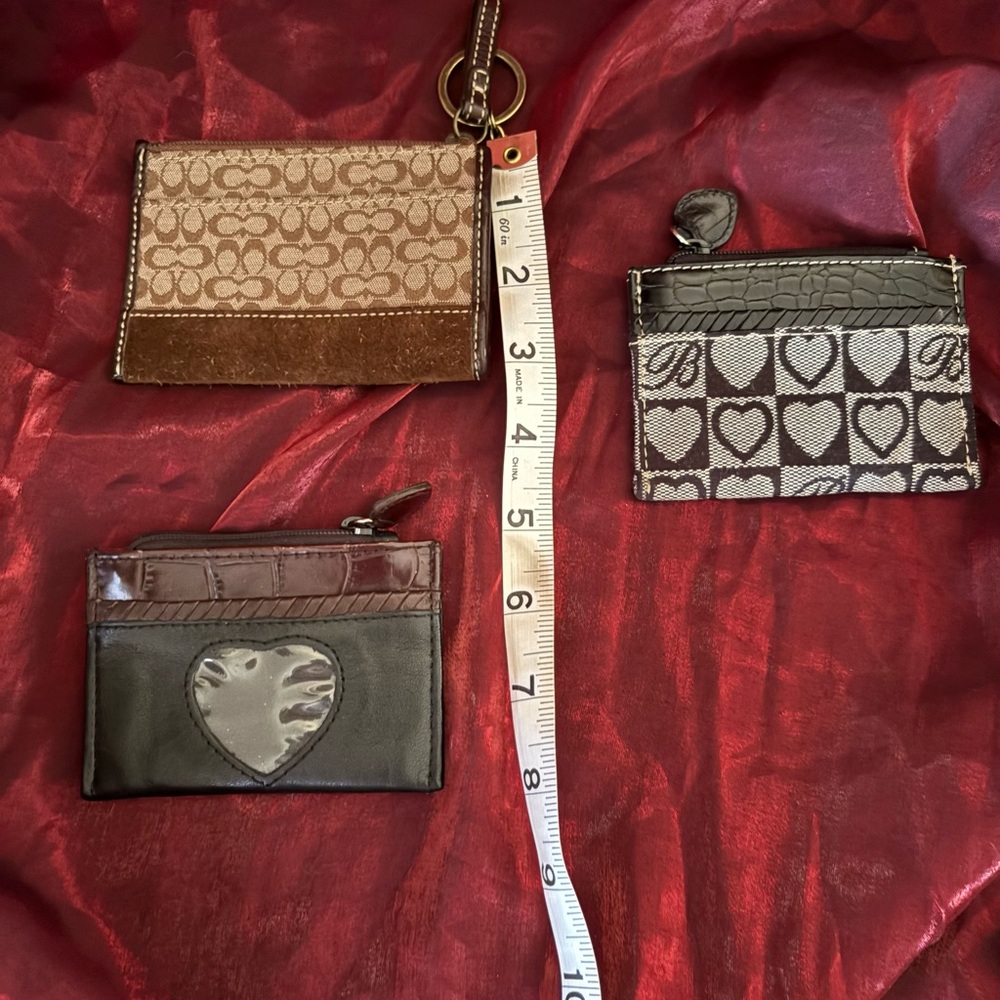 Stylish Card Holder Trio with Heart Designs